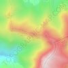 Mapa topográfico La Mota de Cucolobrero, altitud, relieve