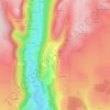 Mapa topográfico Lidar, altitud, relieve