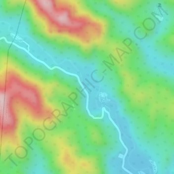 Mapa topográfico fores, altitud, relieve