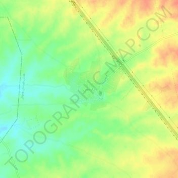 Mapa topográfico Daraban, altitud, relieve