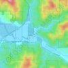 Mapa topográfico Otis, altitud, relieve