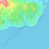 Mapa topográfico Urbanizacion Playa Marina, altitud, relieve