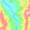 Mapa topográfico Cumbe, altitud, relieve