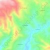 Mapa topográfico Chunazana, altitud, relieve