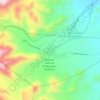 Mapa topográfico El Manzano Histórico, altitud, relieve