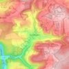 Mapa topográfico Gültlingen, altitud, relieve