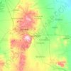 Mapa topográfico Guadalupe, altitud, relieve
