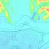 Mapa topográfico La Greda, altitud, relieve
