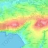 Mapa topográfico Kergreis, altitud, relieve