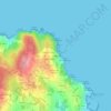 Mapa topográfico A Pedreira, altitud, relieve