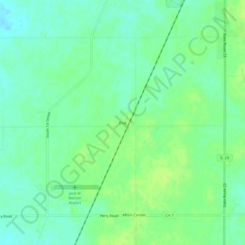 Mapa topográfico Elva, altitud, relieve