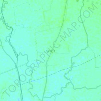 Mapa topográfico Aquino, altitud, relieve