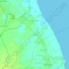 Mapa topográfico Wakas, altitud, relieve