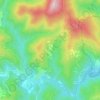 Mapa topográfico Sauveplane, altitud, relieve