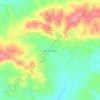 Mapa topográfico Semanggi, altitud, relieve