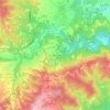 Mapa topográfico el Pinyot, altitud, relieve