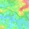 Mapa topográfico Cecebre, altitud, relieve