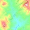 Mapa topográfico Monte Caldera, altitud, relieve