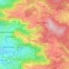 Mapa topográfico Schlichenweiler, altitud, relieve