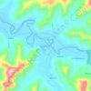 Mapa topográfico Quiroga, altitud, relieve