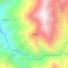 Mapa topográfico Palmas, altitud, relieve