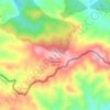 Mapa topográfico Pico das Escovas, altitud, relieve
