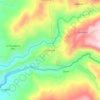 Mapa topográfico Palo Seco, altitud, relieve