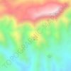Mapa topográfico Cerro La Cueva del Tigre, altitud, relieve