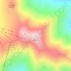 Mapa topográfico Tochal, altitud, relieve
