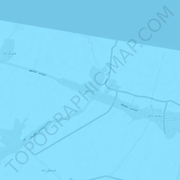 Mapa topográfico Anbar sar, altitud, relieve