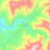 Mapa topográfico Vegalarga, altitud, relieve