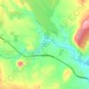 Mapa topográfico Los Baños de Mula, altitud, relieve