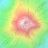 Mapa topográfico Pico de Orizaba, altitud, relieve