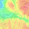 Mapa topográfico Oneida, altitud, relieve