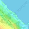 Mapa topográfico Bávaro, altitud, relieve