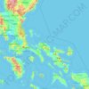 Mapa topográfico Camarines Norte, altitud, relieve