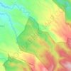 Mapa topográfico Patag Diotay, altitud, relieve