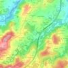 Mapa topográfico Cancelada, altitud, relieve