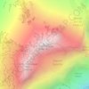 Mapa topográfico Cerro Aconcagua, altitud, relieve