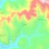 Mapa topográfico Cevallos, altitud, relieve