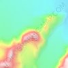 Mapa topográfico Mount Asgard, altitud, relieve