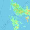 Mapa topográfico Darab Island, altitud, relieve