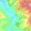 Mapa topográfico Luco de Jiloca, altitud, relieve