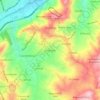 Mapa topográfico Carapungo, altitud, relieve