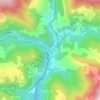 Mapa topográfico Ribes de Freser, altitud, relieve