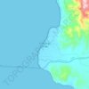 Mapa topográfico Palmar de Ocoa, altitud, relieve