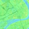 Mapa topográfico Hayy al Kindi, altitud, relieve