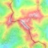 Mapa topográfico Pica d'Estats, altitud, relieve