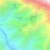 Mapa topográfico Pastales, altitud, relieve