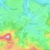 Mapa topográfico Herzenklinge, altitud, relieve